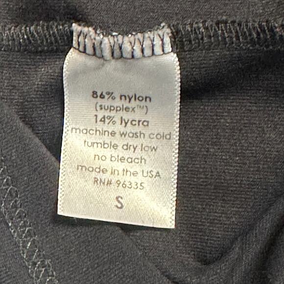 Susana Monaco Deep V Long Sleeve Dress Size Small Off Black Bodycon Nylon Glam - Picture 7 of 7